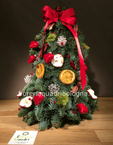 Alberino natale di abete H 30 cm