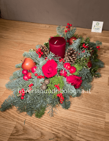 Centrotavola con candela