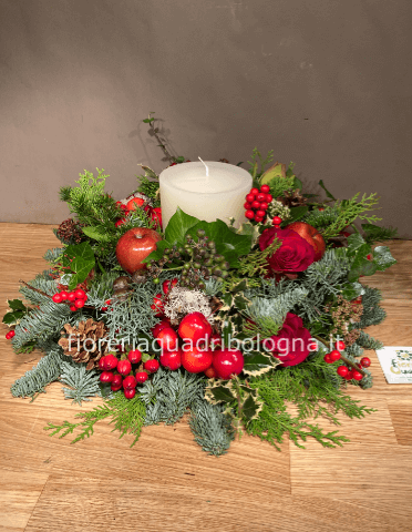 Centrotavola con candela