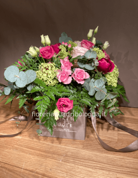 Cubetto fiorito con manici Piccolo 