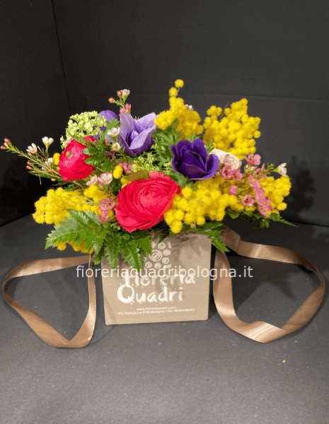 Cubetto fiorito mimosa 