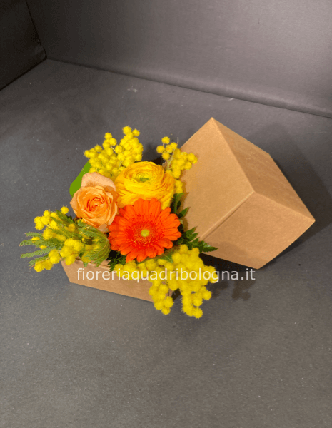 Box fiori e mimosa