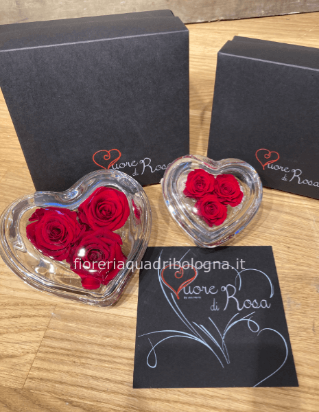 CUORE DI ROSA PICCOLO 9CM